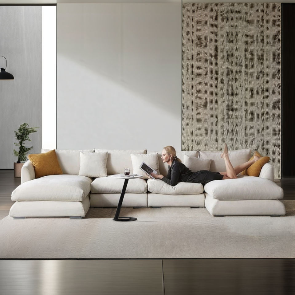 Moderne Minimalistische Cozy U-Sofa