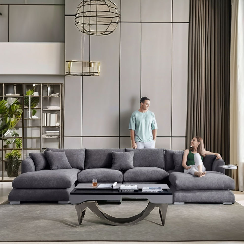 Moderne Minimalistische Cozy U-Sofa