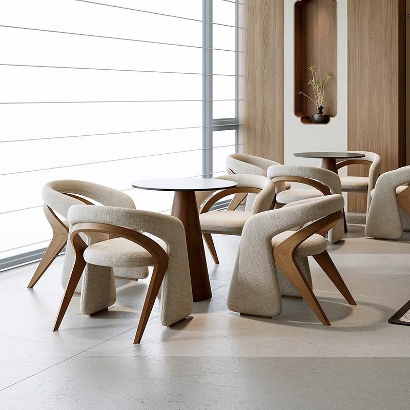 Elegante Noorse Velours Stoel