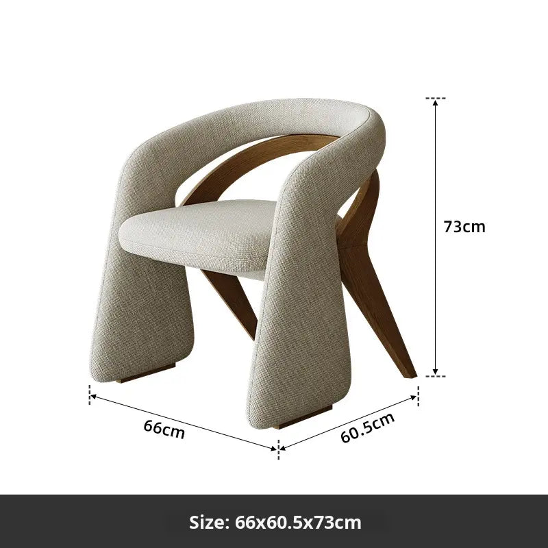 Elegante Noorse Velours Stoel