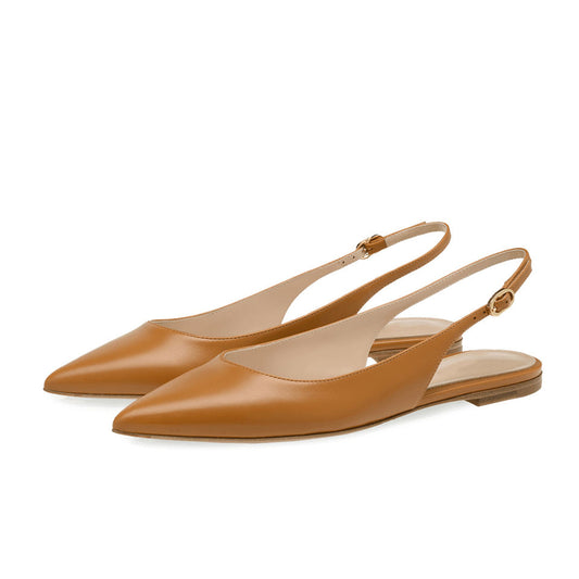 Elegante Puntige Slingback Flats