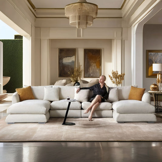 Moderne Minimalistische Cozy U-Sofa