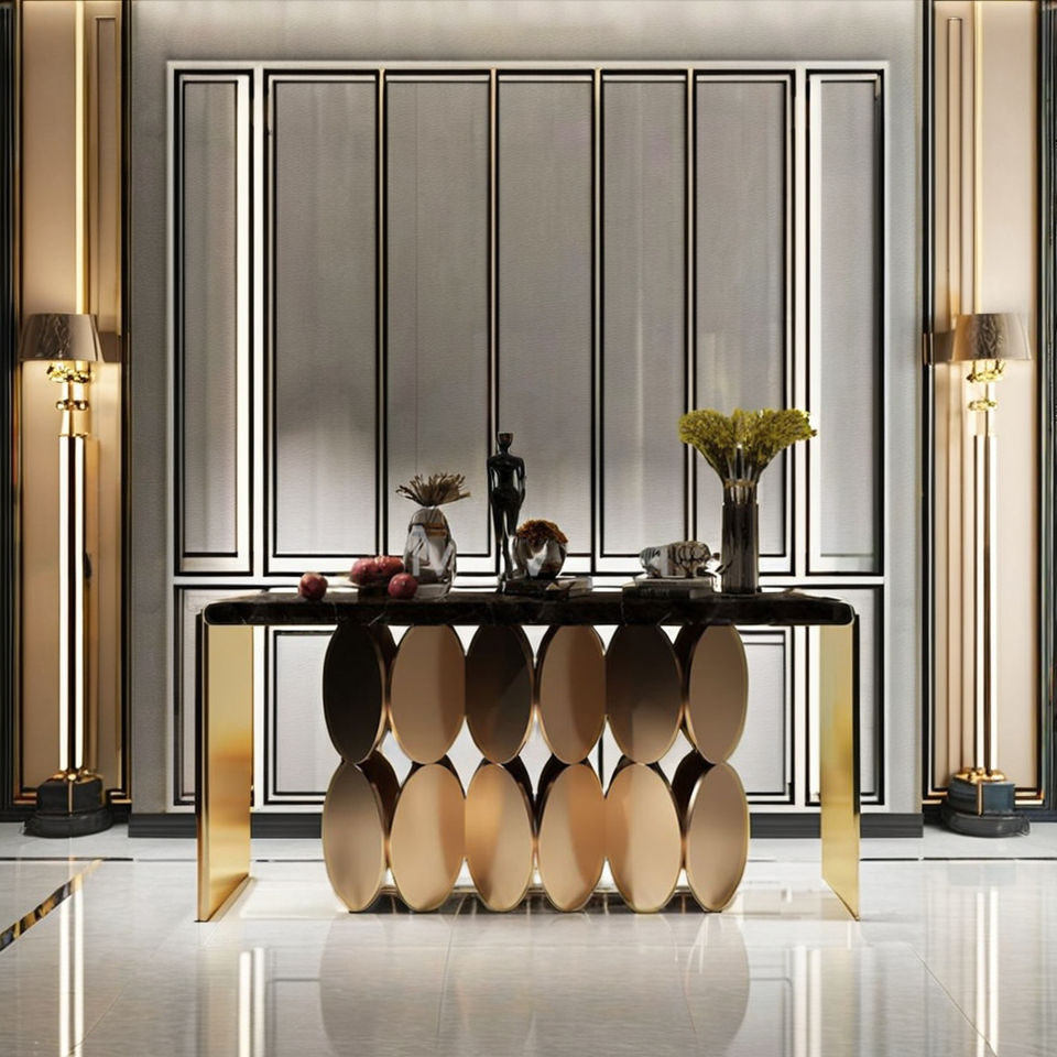 Elegant Marmeren Console Tafel