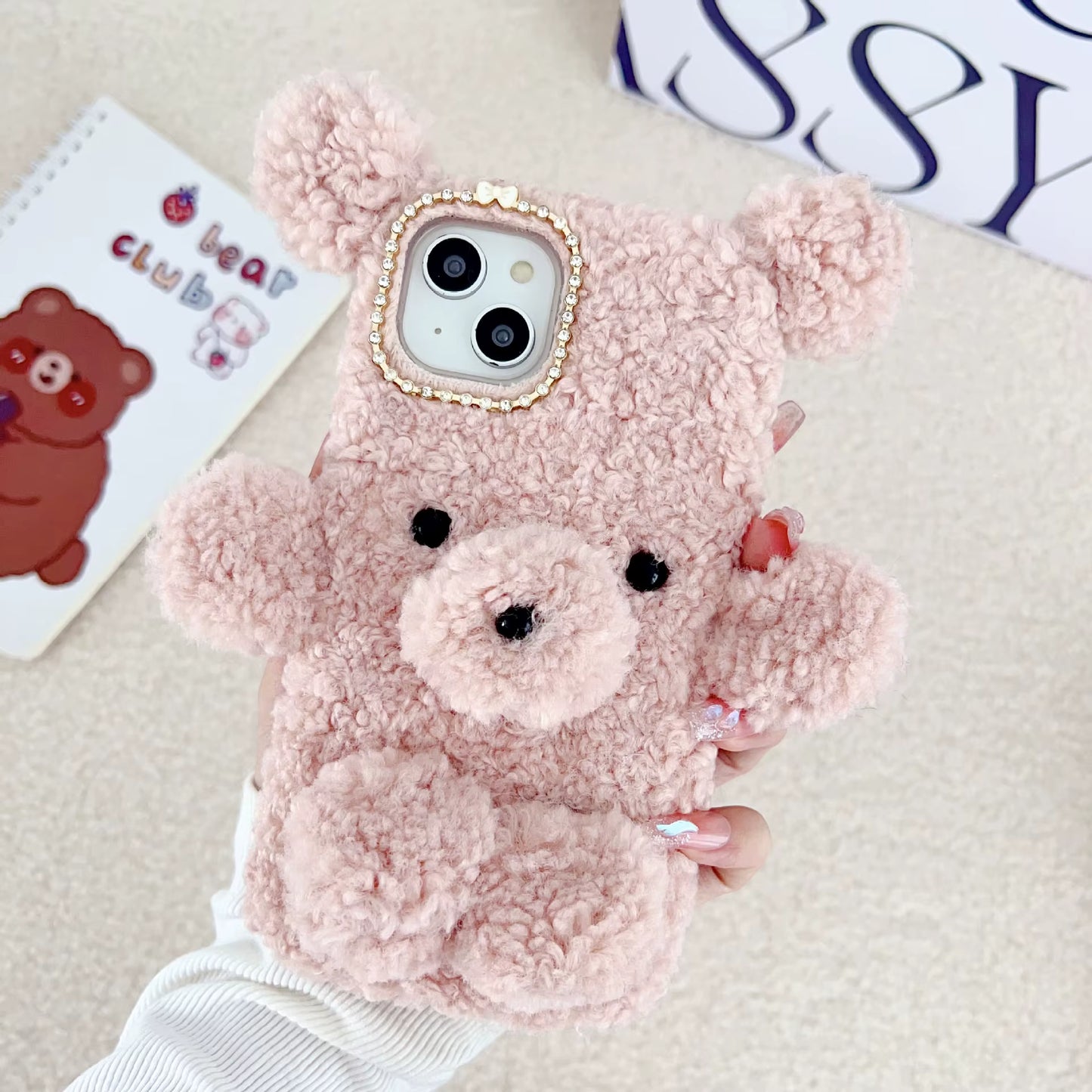 Schattige Pluche Beer Telefoonhoesje