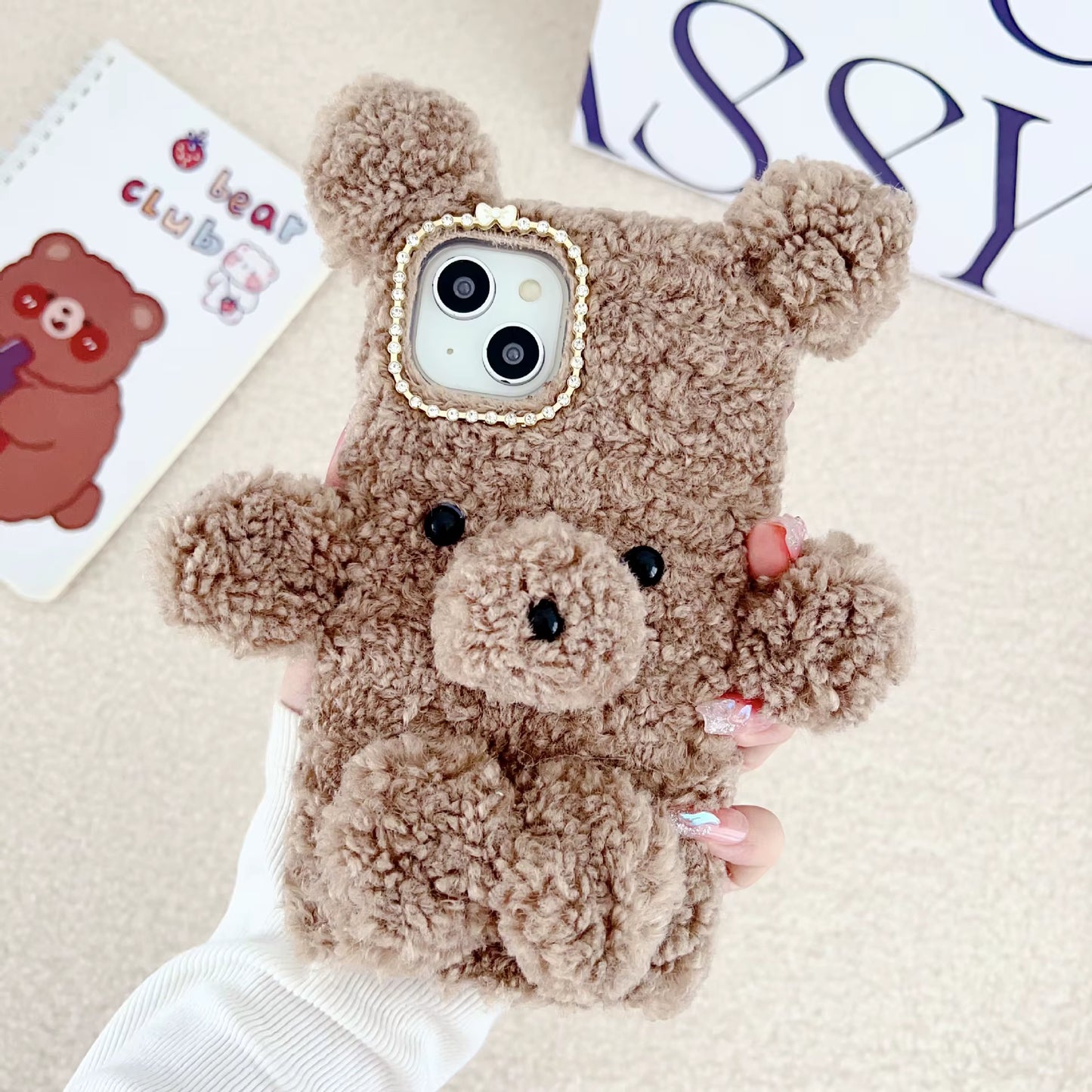 Schattige Pluche Beer Telefoonhoesje