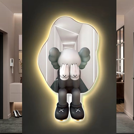 Chic LED Muurkunst met Klok