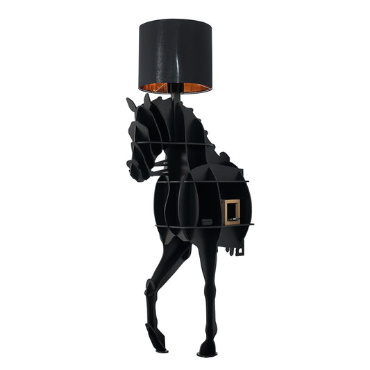 Stijlvolle Partitionkast met Vloerlamp