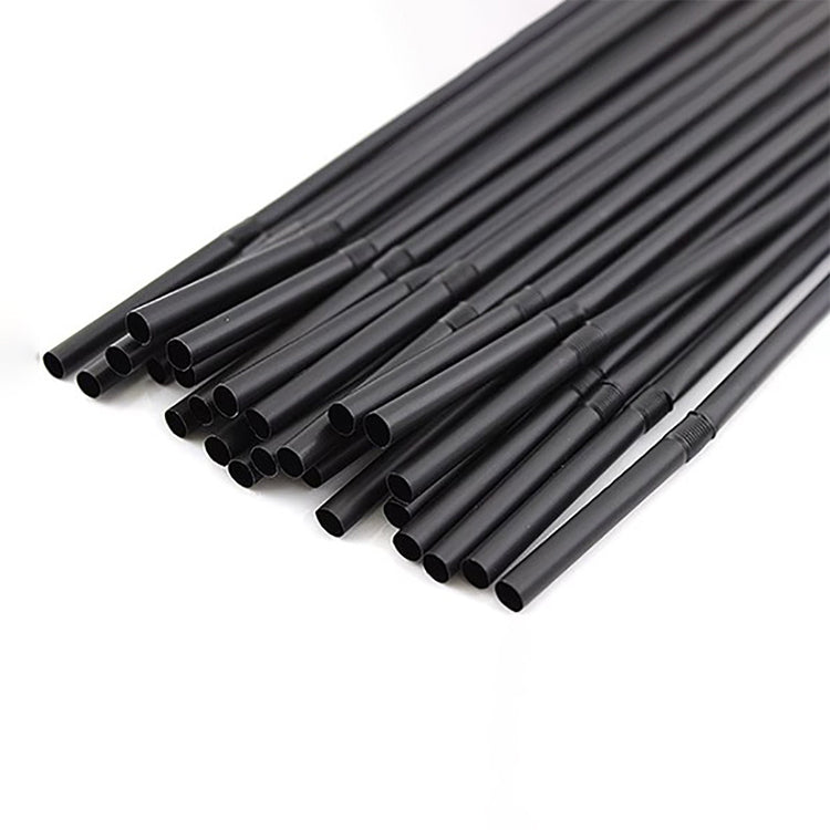 Zwarte Flexibele Wegwerprietjes 100 stuks